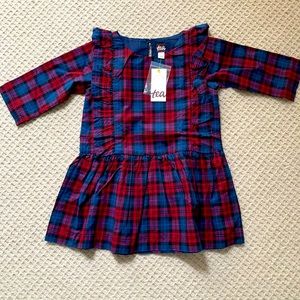 Tea Collection Plaid Ruffle Dress
